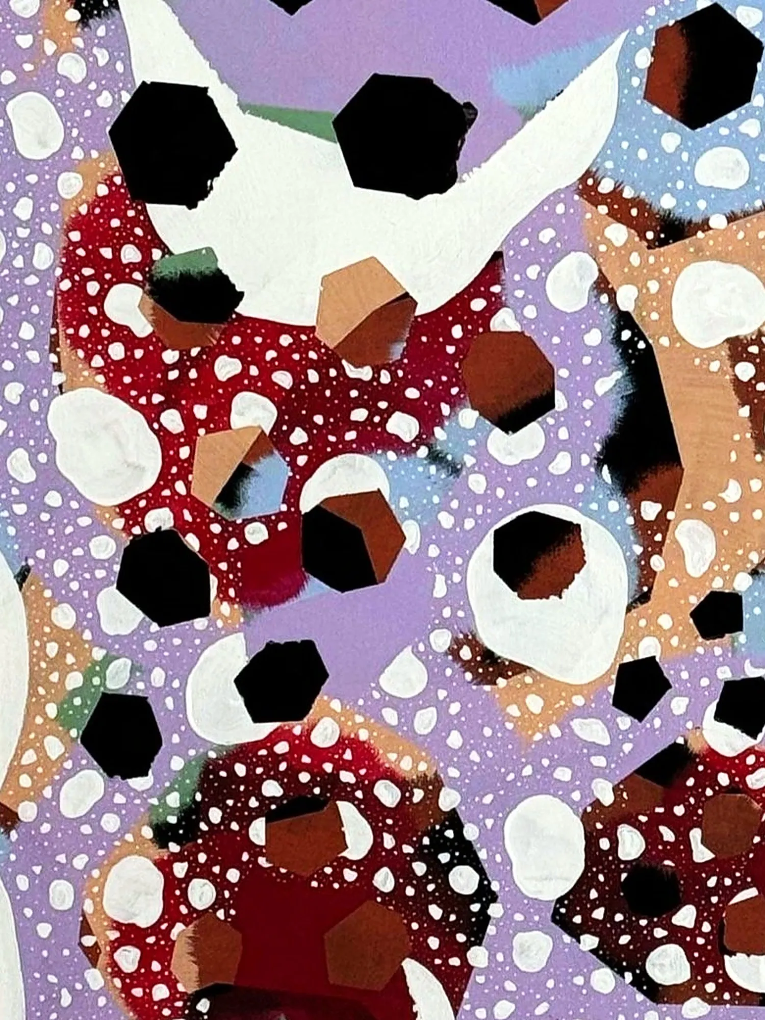 Lila snö — detail
