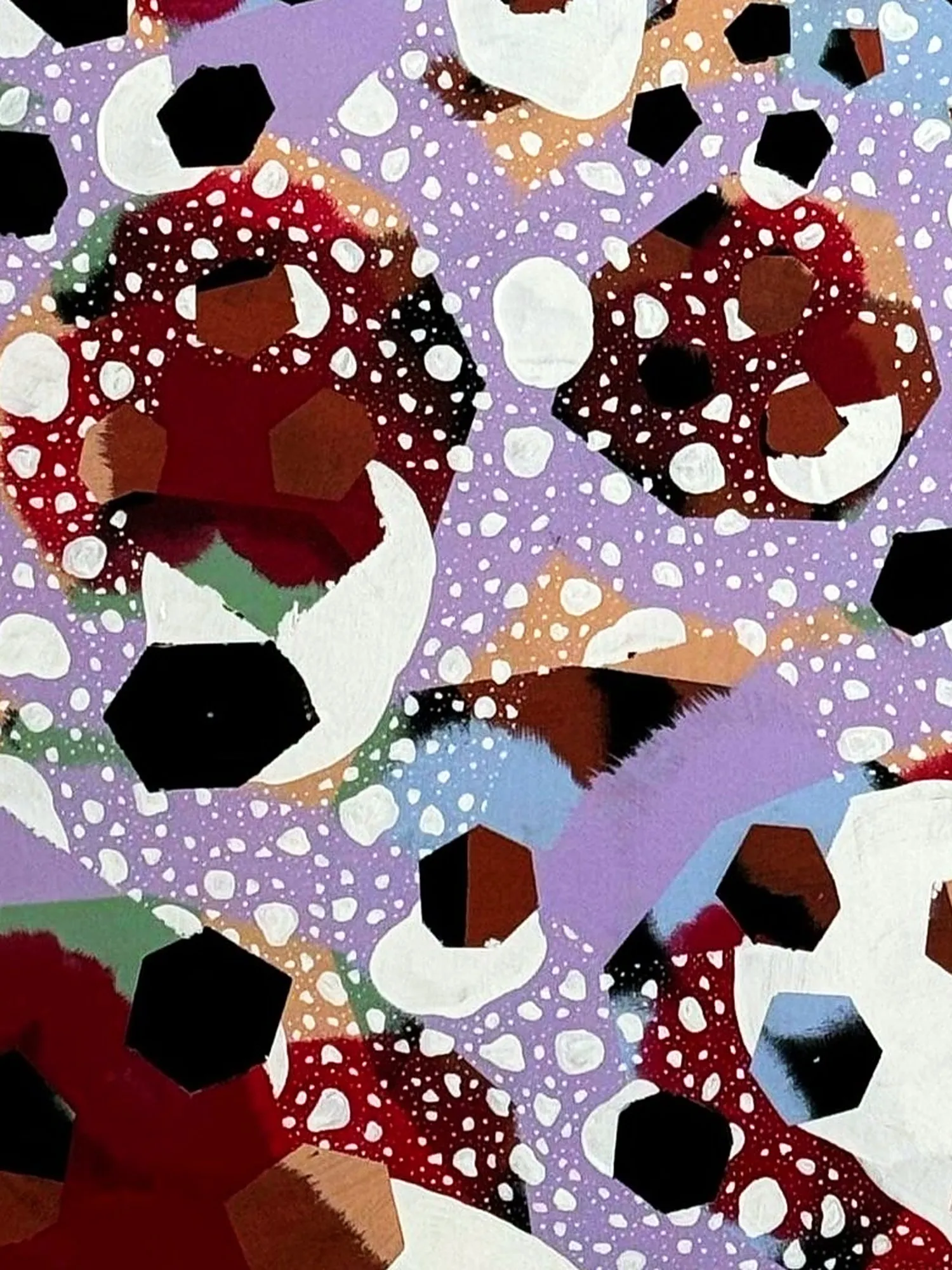 Lila snö — detail