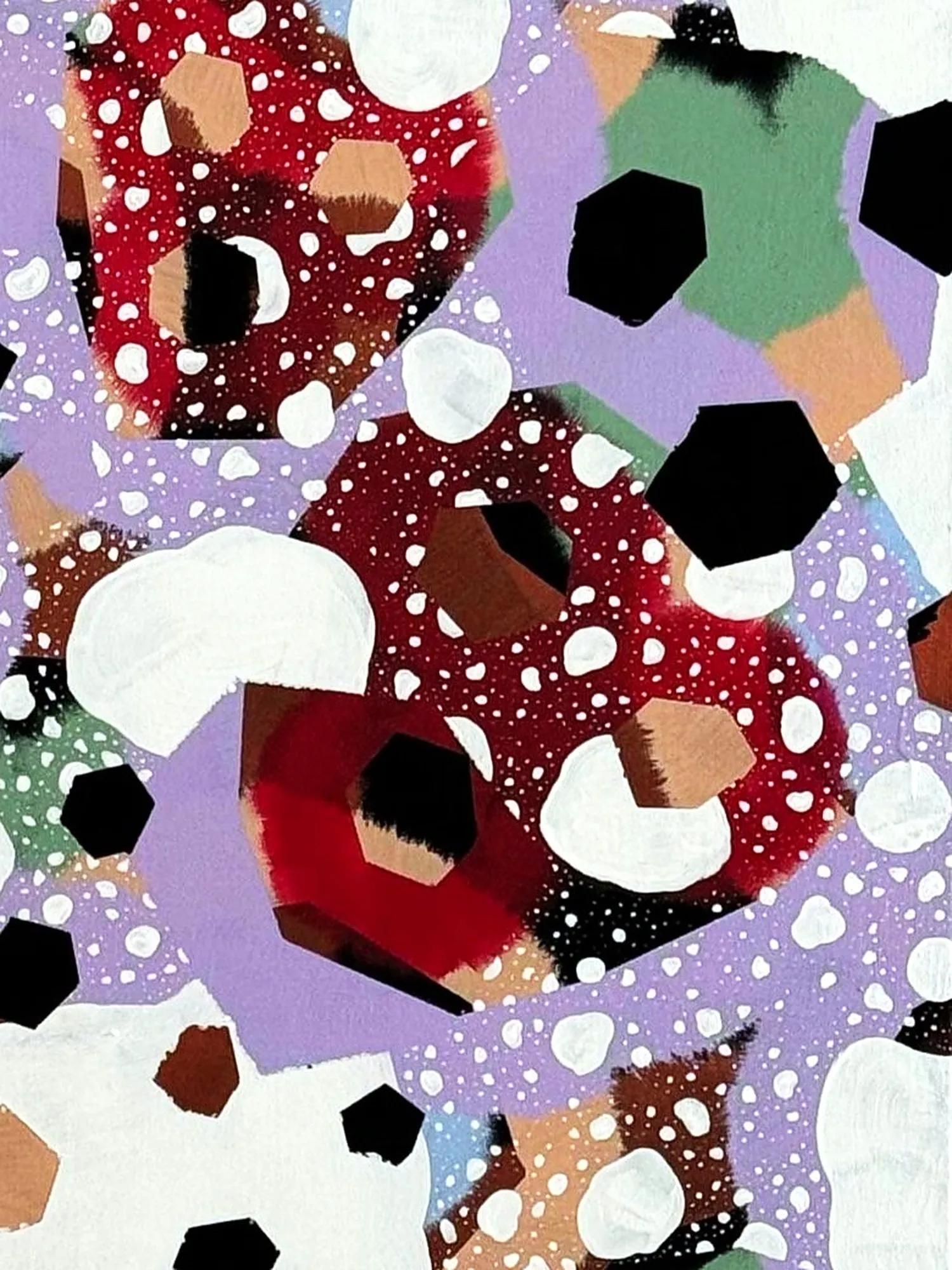 Lila snö — detail